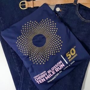 Cherry Blossom Credit Union 50th Ten Mile Run T-Shirt 2023 - Navy Blue - Large